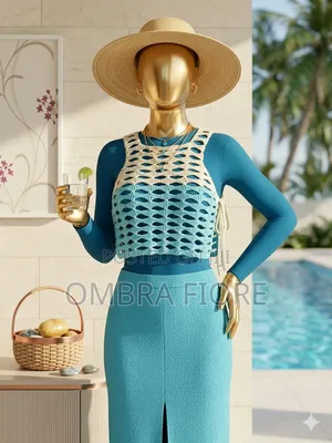 Ready Made Crochet Mesh Top