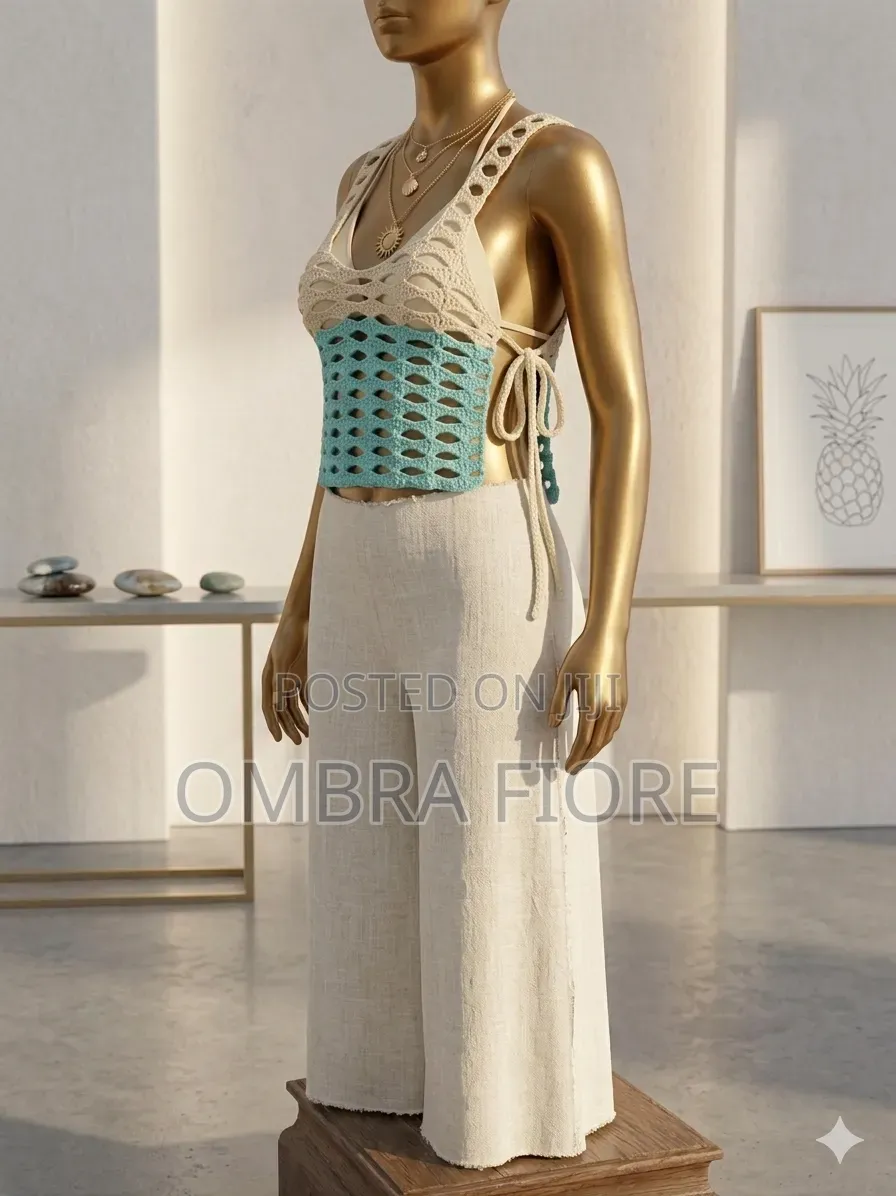 Ready Made Crochet Mesh Top
