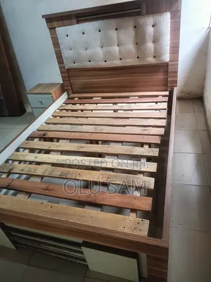 Neatly Used 41⁄2x6 Bedframe With One Bedside