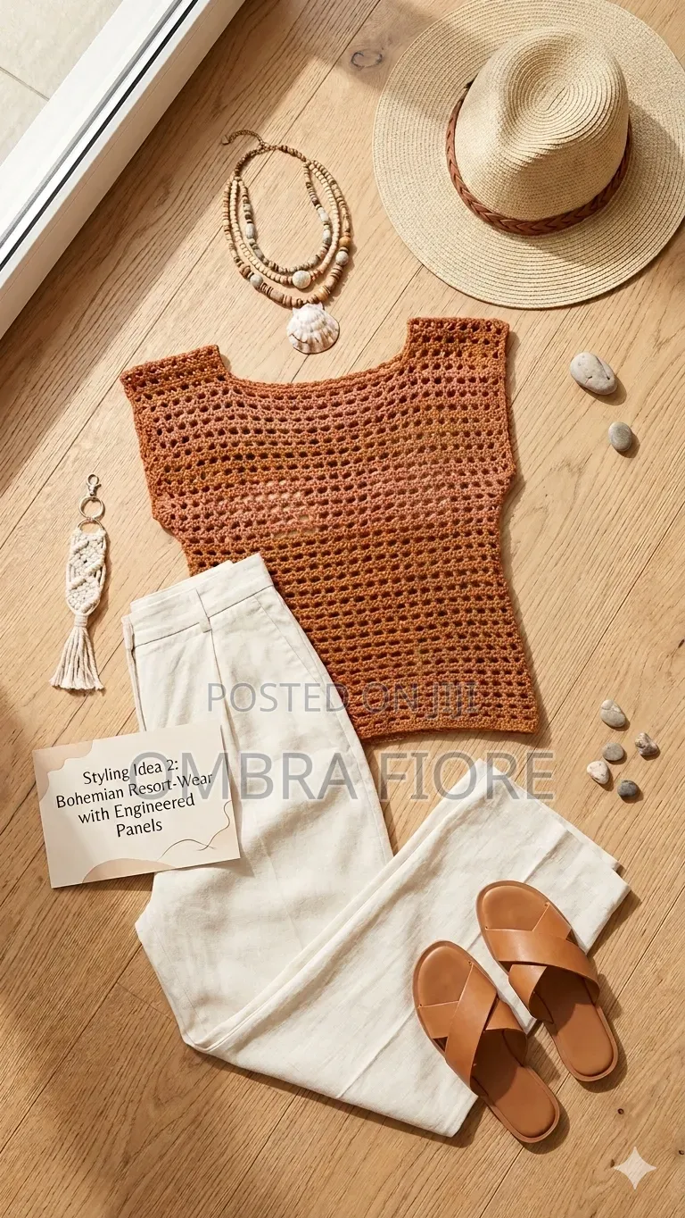 Ready Made Crochet Mesh Top