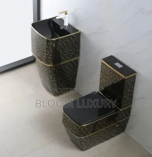 Luxury Executive Water Closet With Freestanding Basin