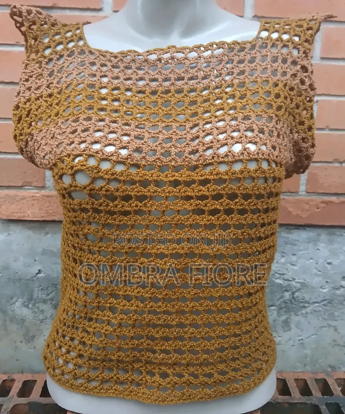 Ready Made Crochet Mesh Top