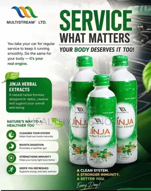 Jinja Herbal Extract Well-Being, Cleanse and Support.