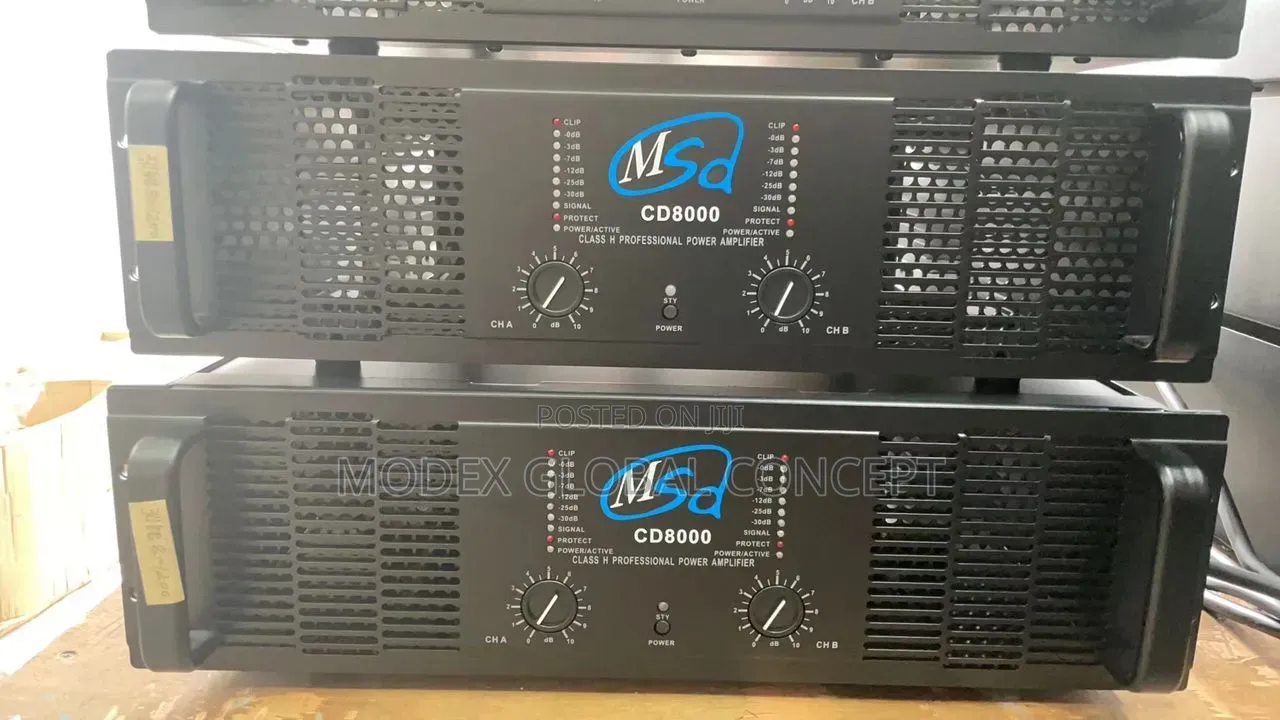 Cd8000 Class H Professional Power Amplifier