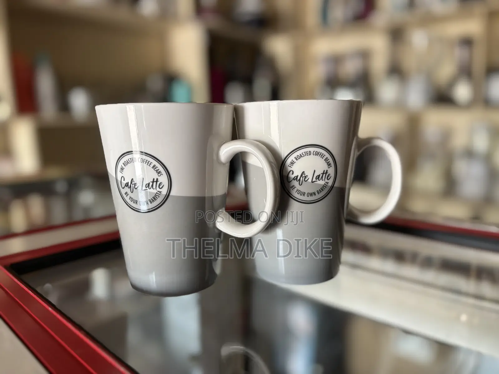 Café Latte Ceramic Mug Set (2 Pieces)