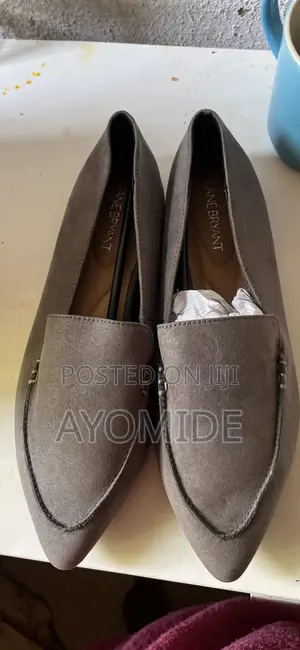 Women’S Grey Loafers Brand New Flat Shoe
