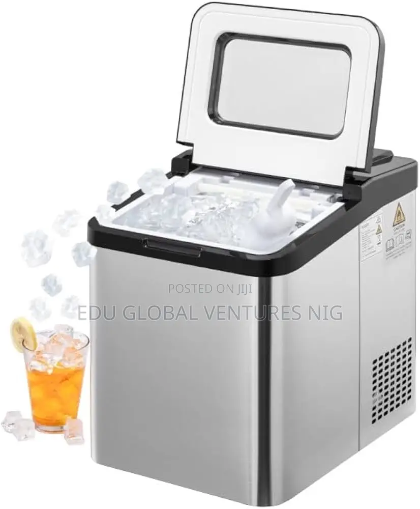 Kogan 25kg Ice Cube Maker Stainless Steel.