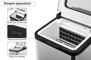 Kogan 25kg Ice Cube Maker Stainless Steel.