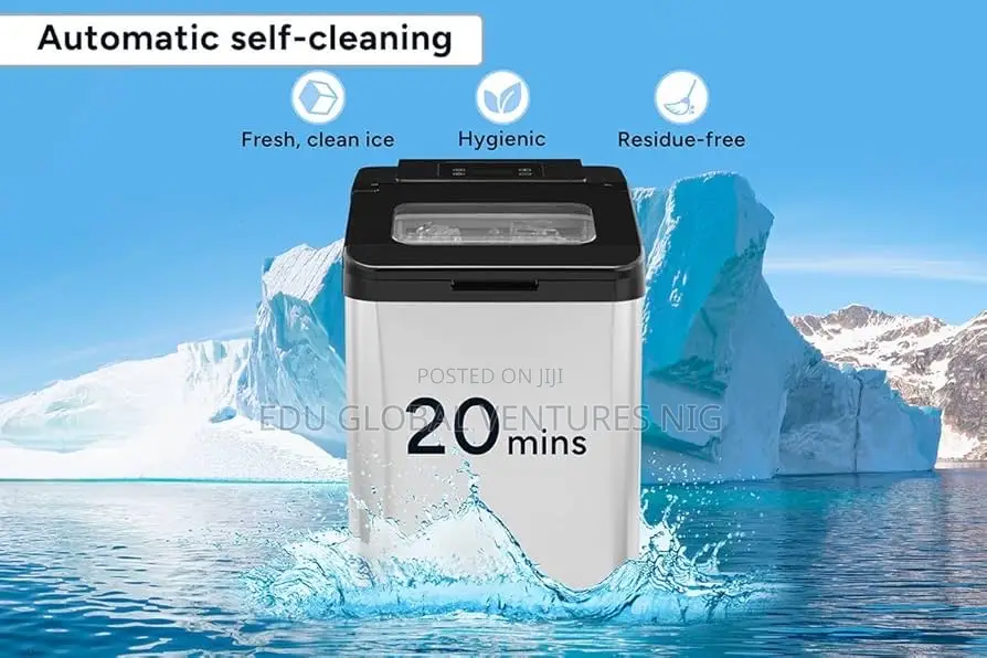 Kogan 25kg Ice Cube Maker Stainless Steel.