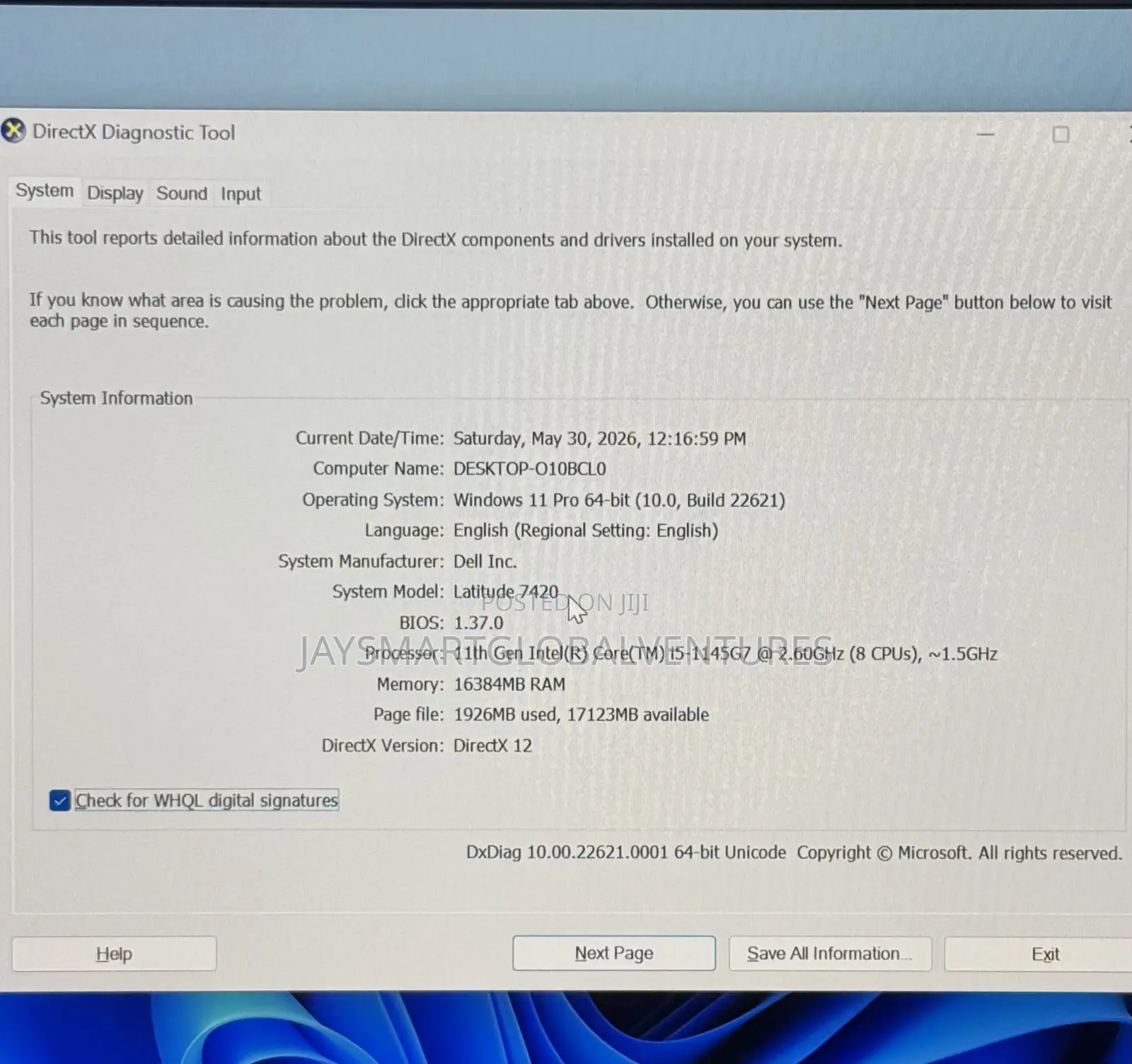 Laptop Dell Latitude 7420 16GB Intel Core i5 SSD 256GB