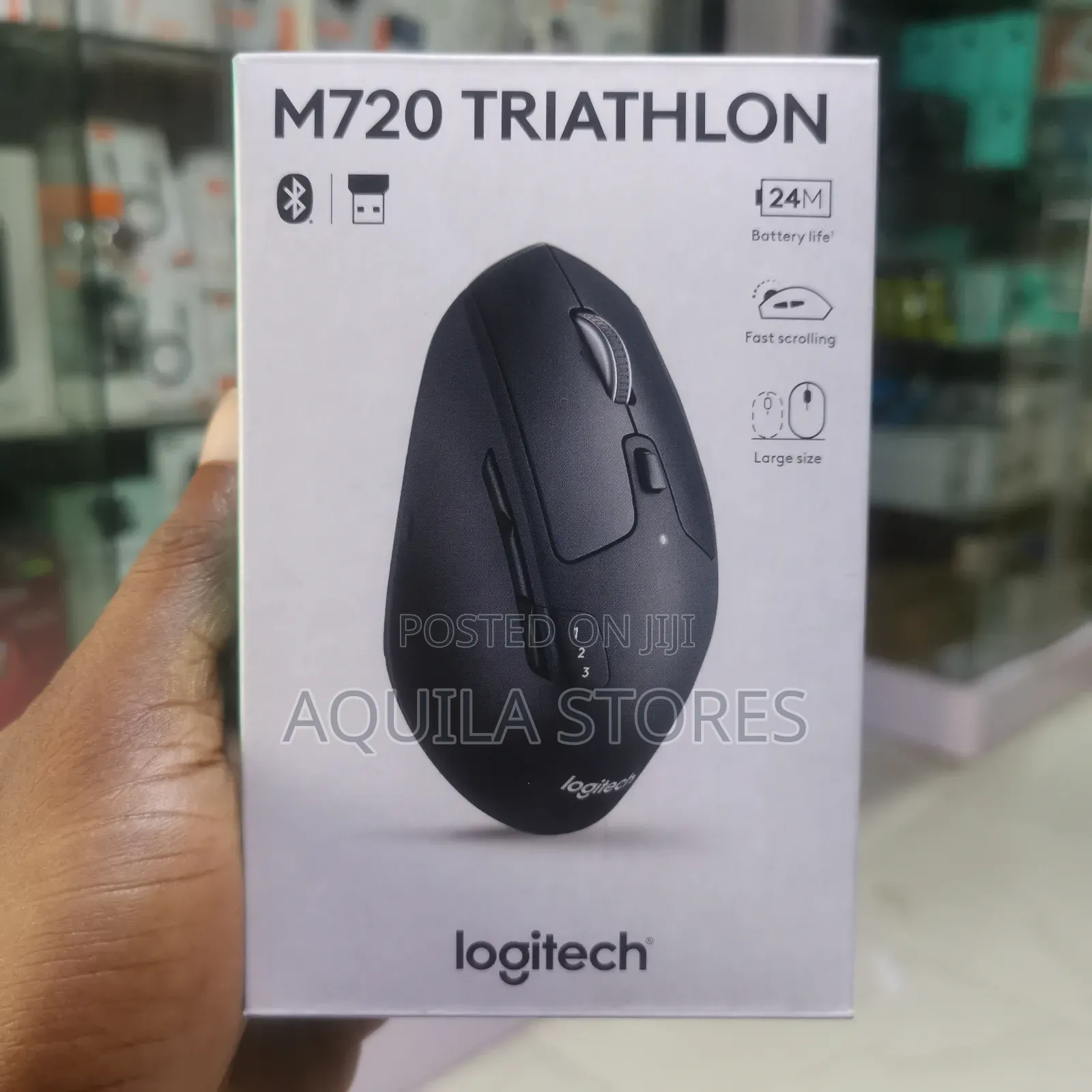 Logitech M720 Triathlon Multi-Device Wireless Mouse