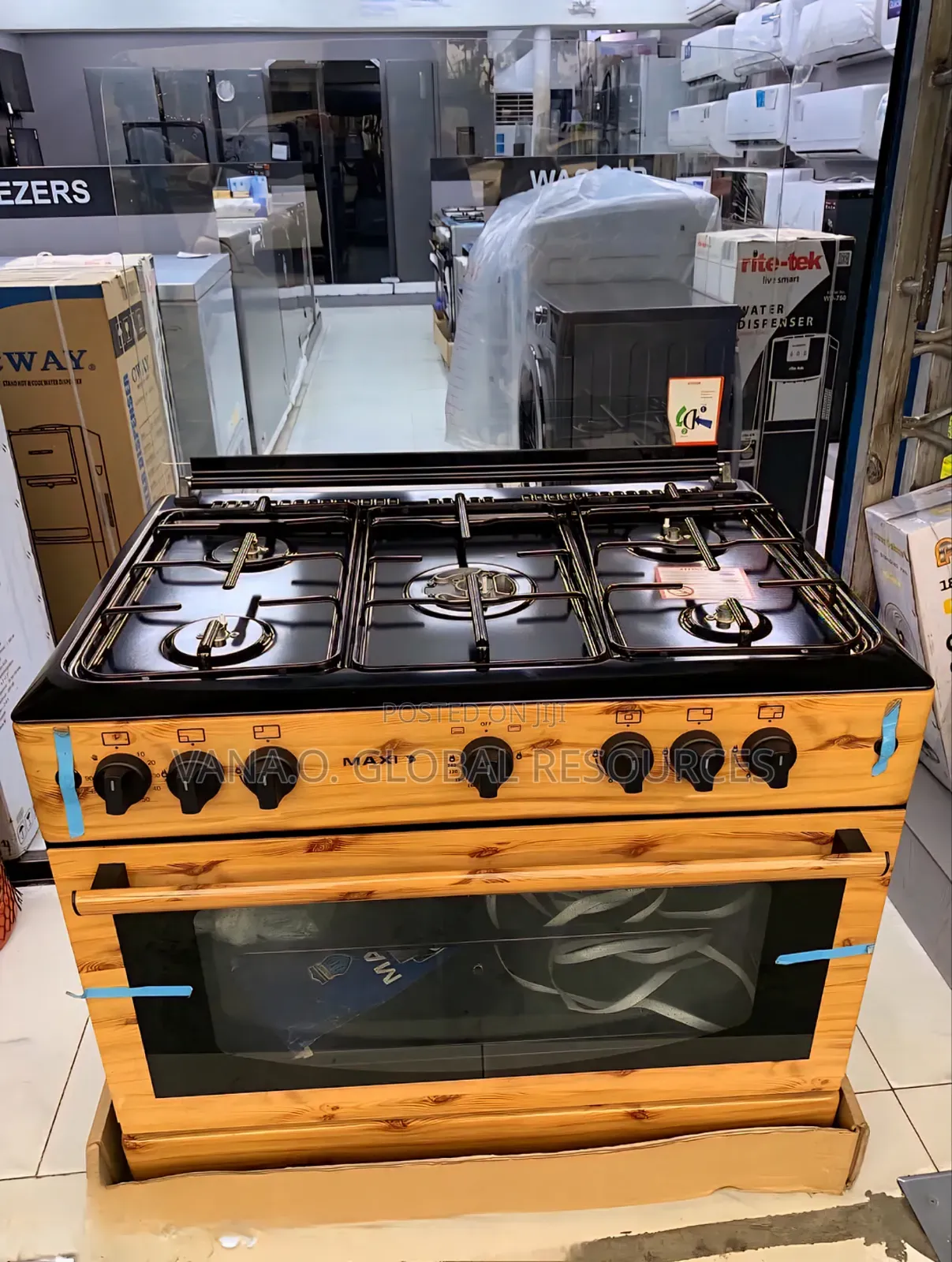 Maxi 60x90 Standing Gas Cooker 5burners