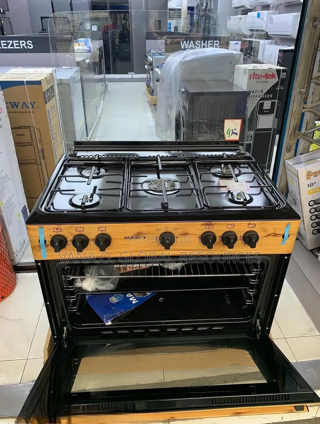 Maxi 60x90 Standing Gas Cooker 5burners