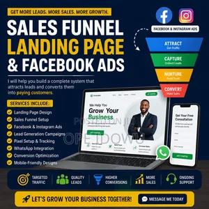 Professional Facebook Ads, Sales Funnel Landing Page Expert