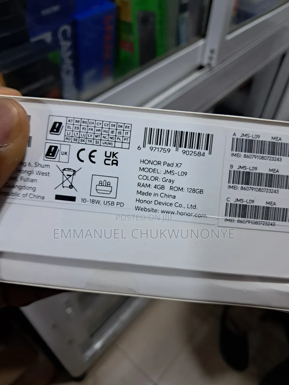 New Honor Pad X7 128 GB Black