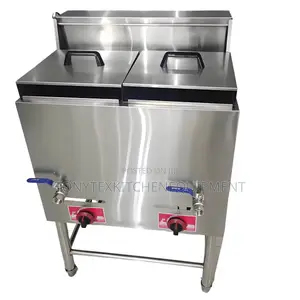 Commercial Standing 40l Deep Fryer | Industrial Double Tank Gas Frye