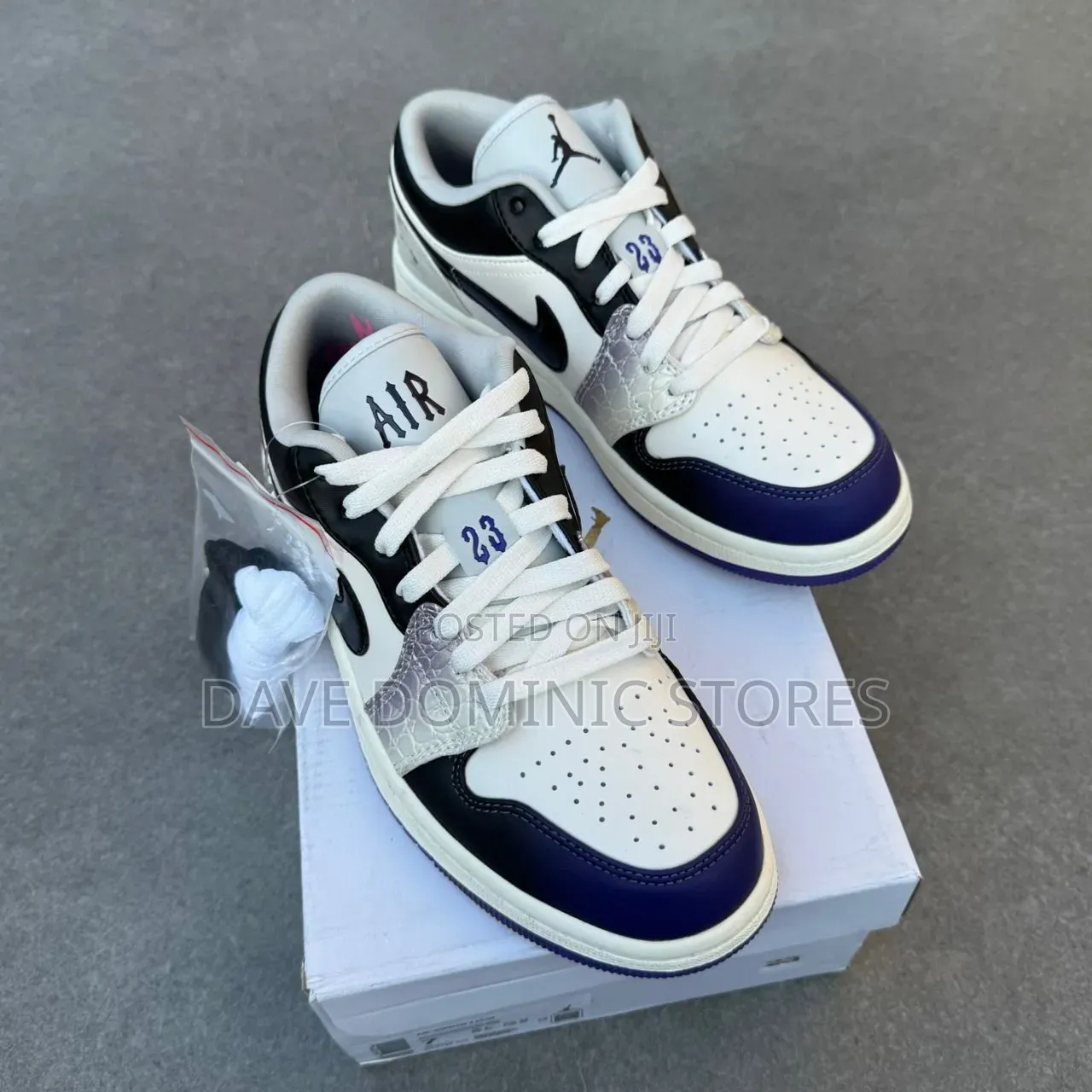 Jordan Low Black White Purple