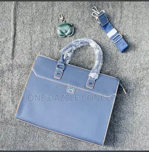 Hermes Leather Business Laptop Bag / Briefcase