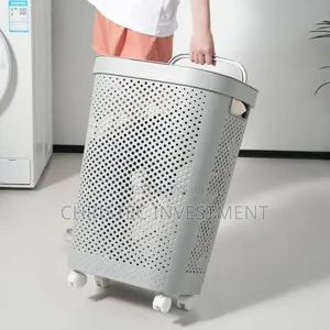 Plastic Laundry Basket With Lid