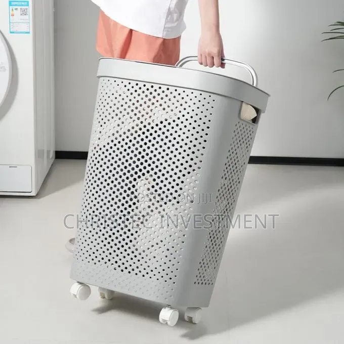 Plastic Laundry Basket With Lid