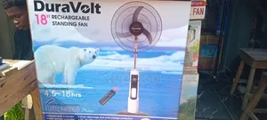 Duravolt 18-inch Drf 3918 Polar Rechargeable Standing Fan, Remote