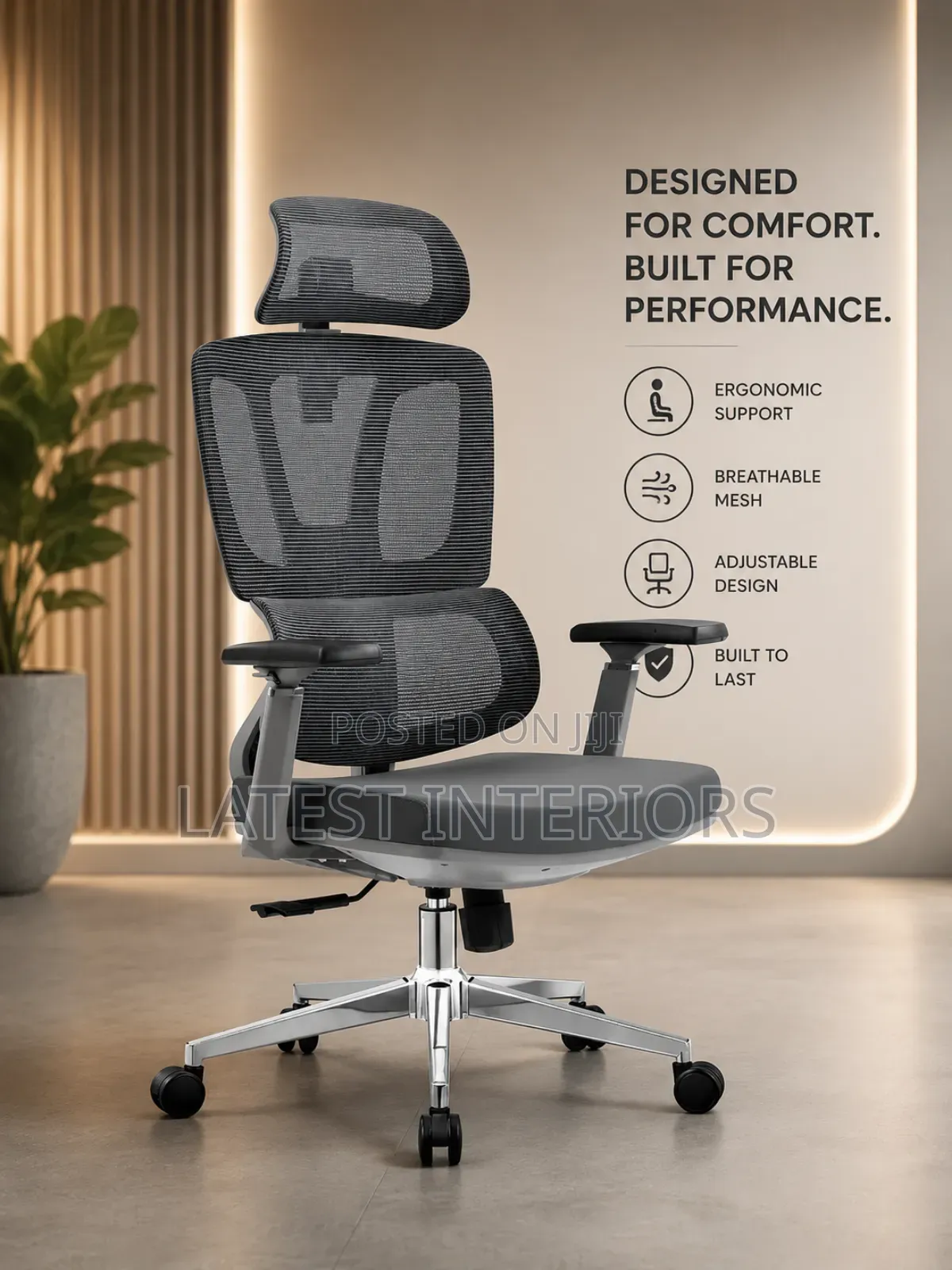 Premium Ergonomic Office Chair (Mesh)