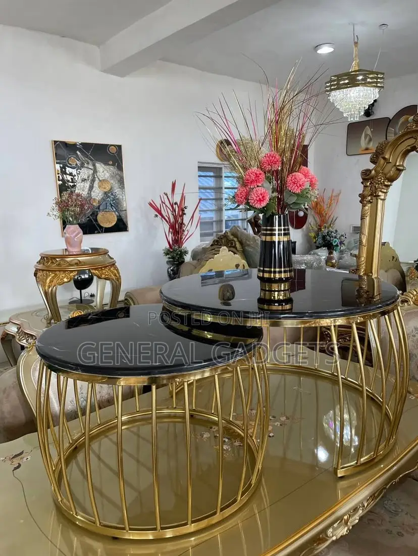 Marble Center Table With Side Table