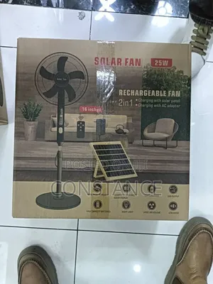 Solar Fan/Rechargeable Fan