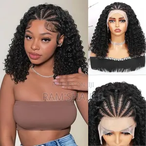 Braided Wig With Curls