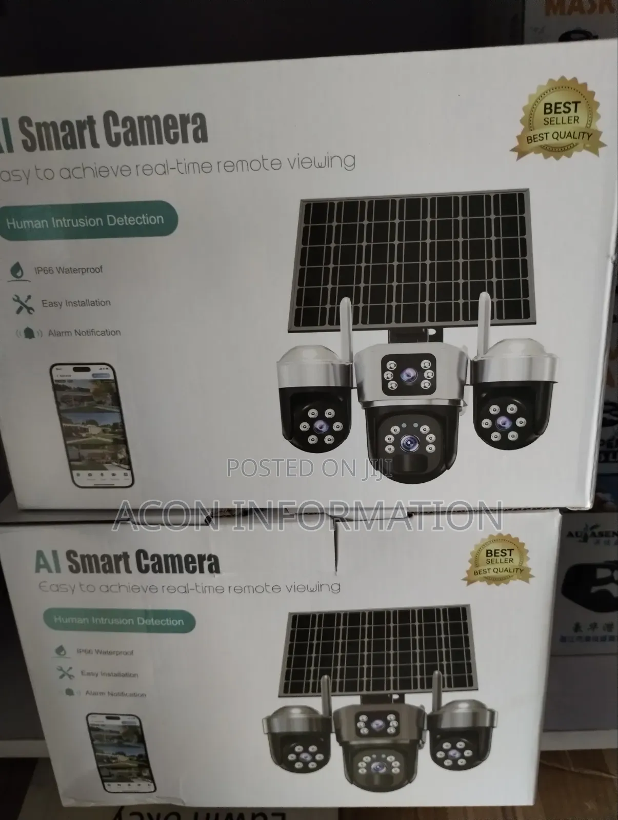 V380 Solar 3 Lens Camera