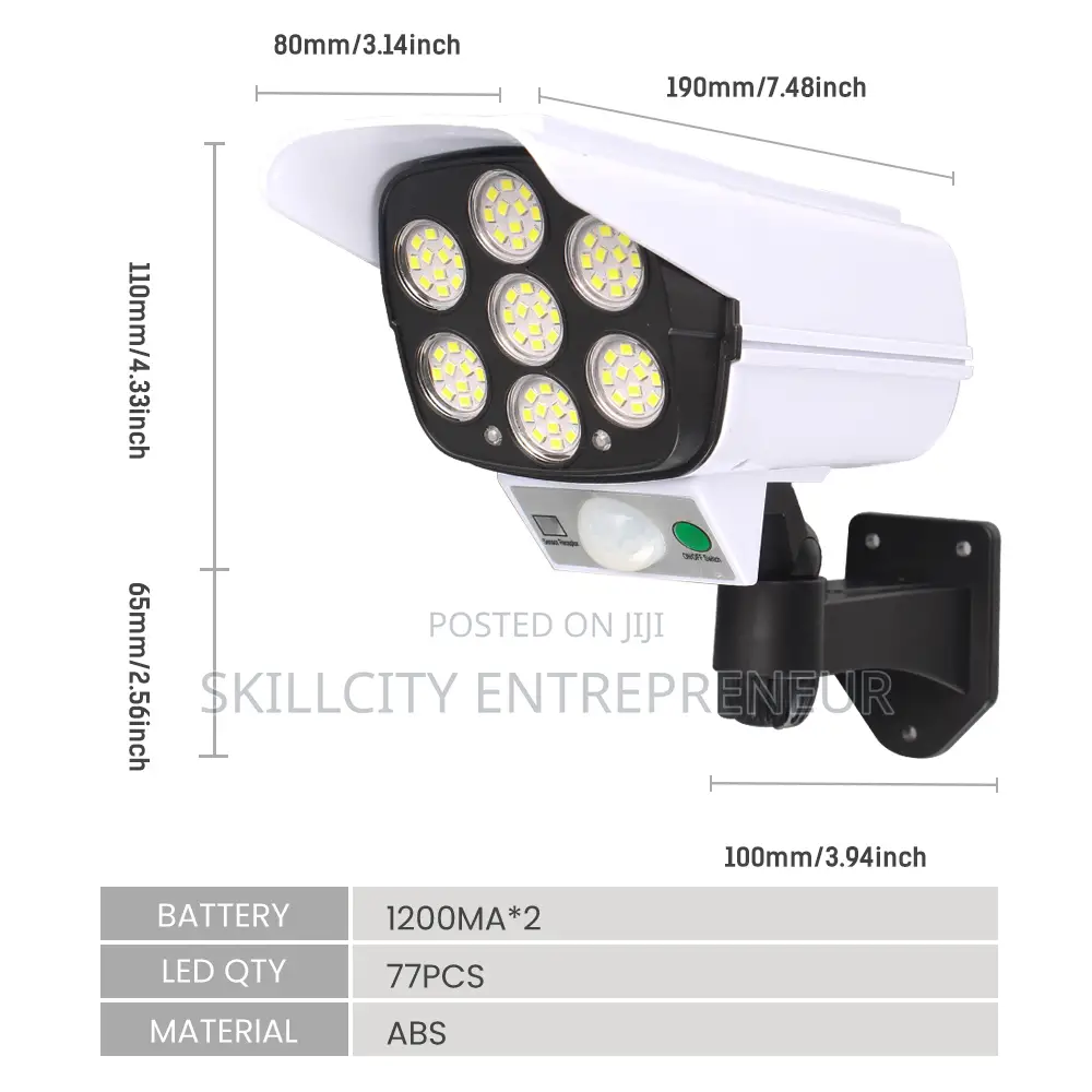 SMD Solar Rechargeable Security Light With Remote