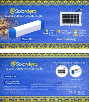 Solardero Solar Usb Rechargeable Light