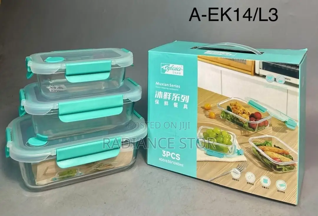 3in1 Borosilicate Storage Container