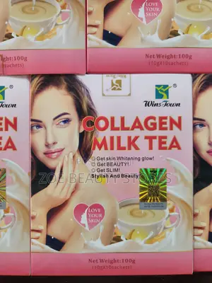 Wins Town Collagen Milk Tea (10 Sachets) {Wholesale and Retail}