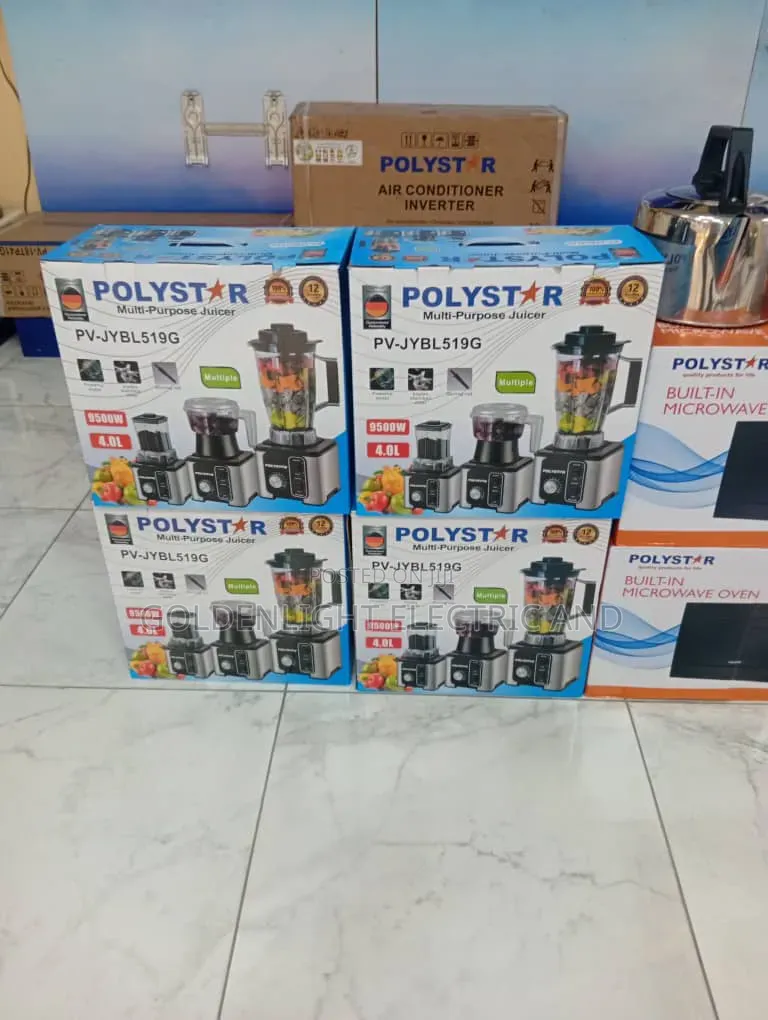 Polystar 9500w, 8-in-1 Multi-Purpose Juicer and Food Processor.
