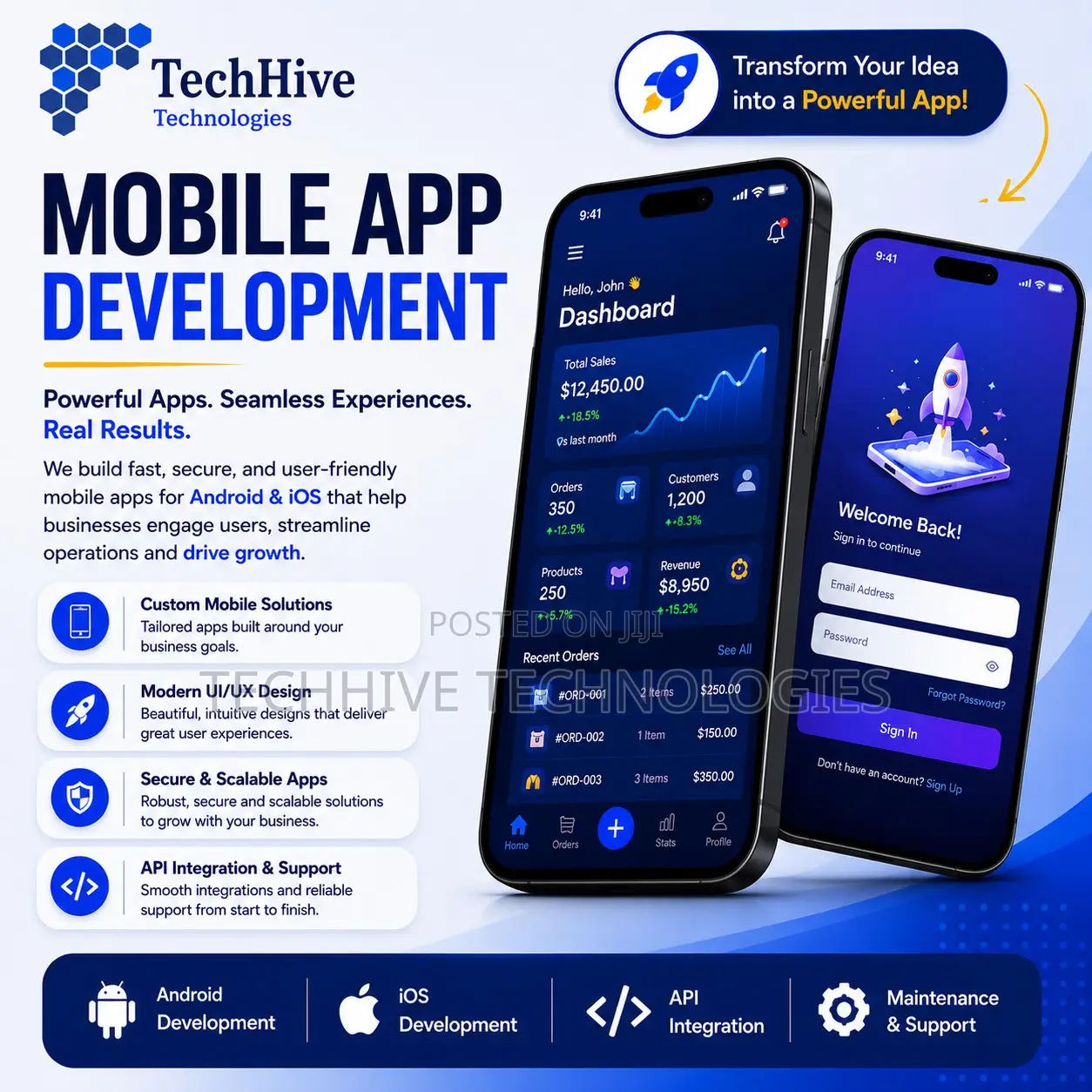 I Will Develop Android and Ios Mobile Apps for Your Business