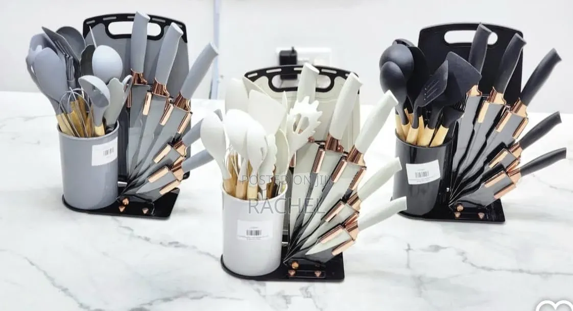 Silicon Cooking Spoon and Knife Set