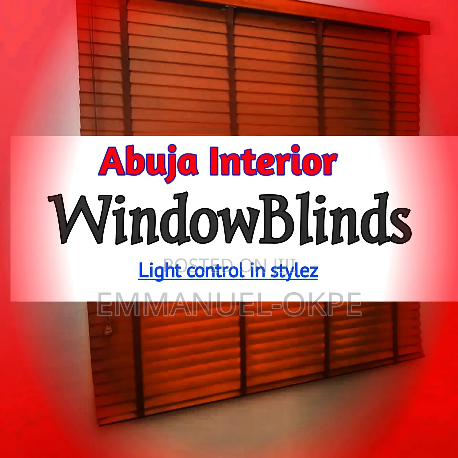Customized Window Blinds