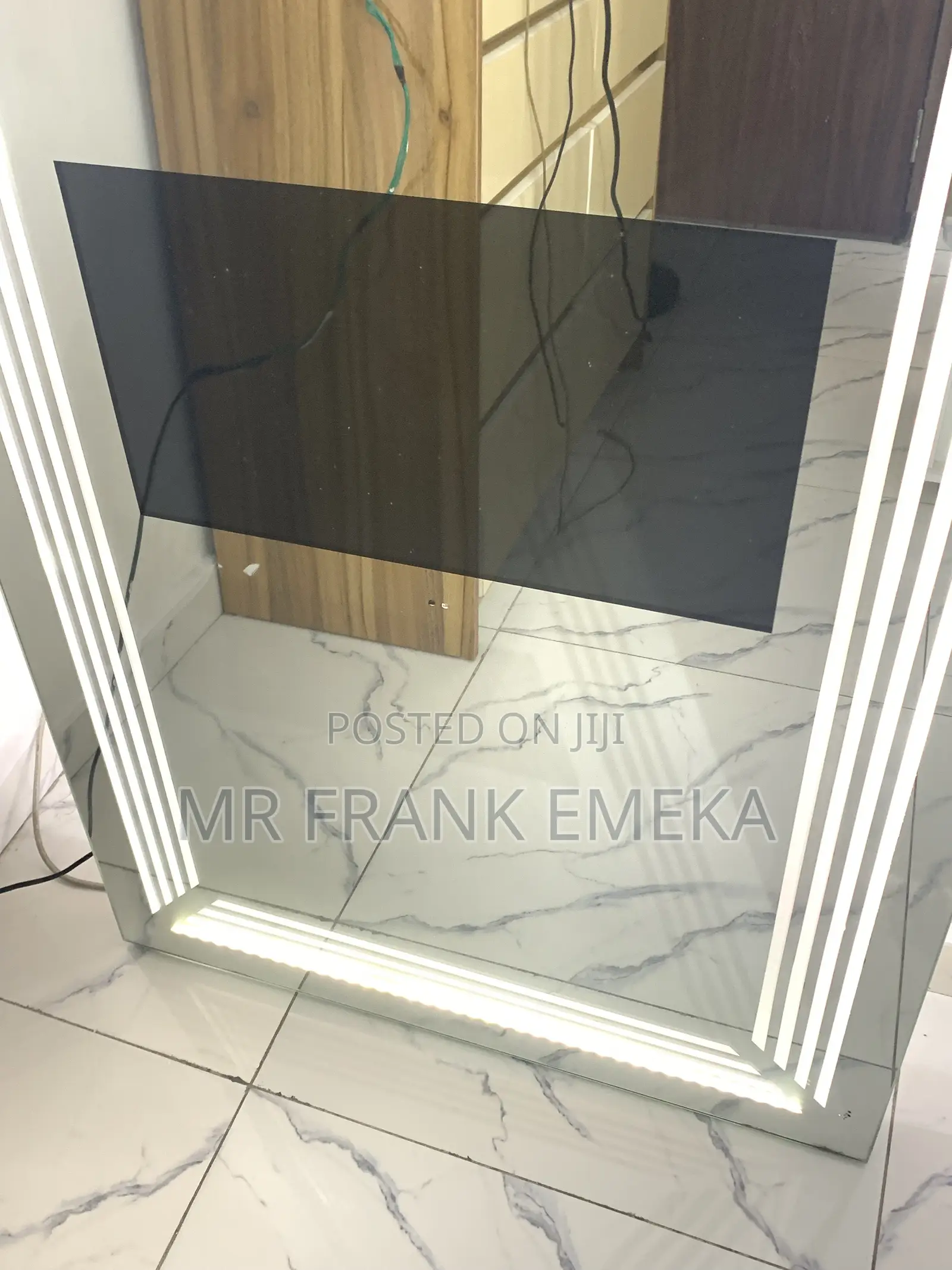 Salon Mirror With TV and Led Light