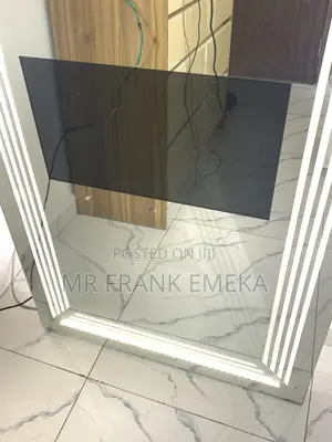 Salon Mirror With TV and Led Light