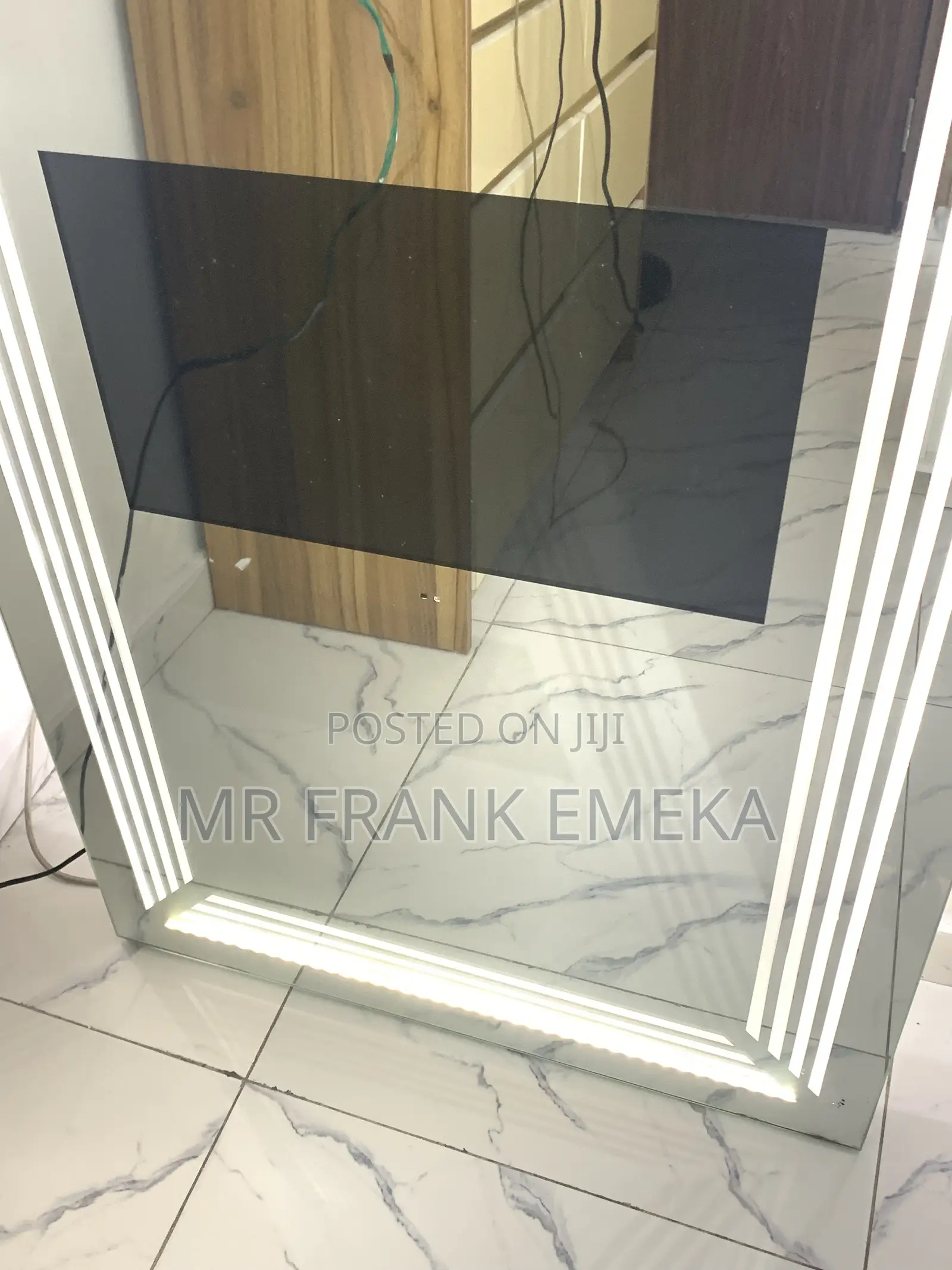 Salon Mirror With TV and Led Light