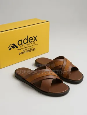 Premium Handmade Leather Slide for Men