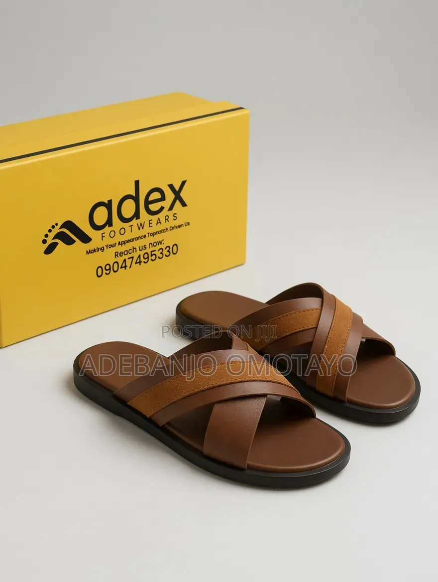 Premium Handmade Leather Slide for Men