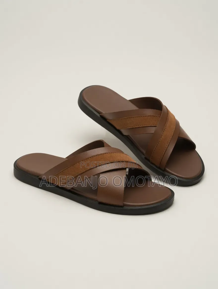 Premium Handmade Leather Slide for Men
