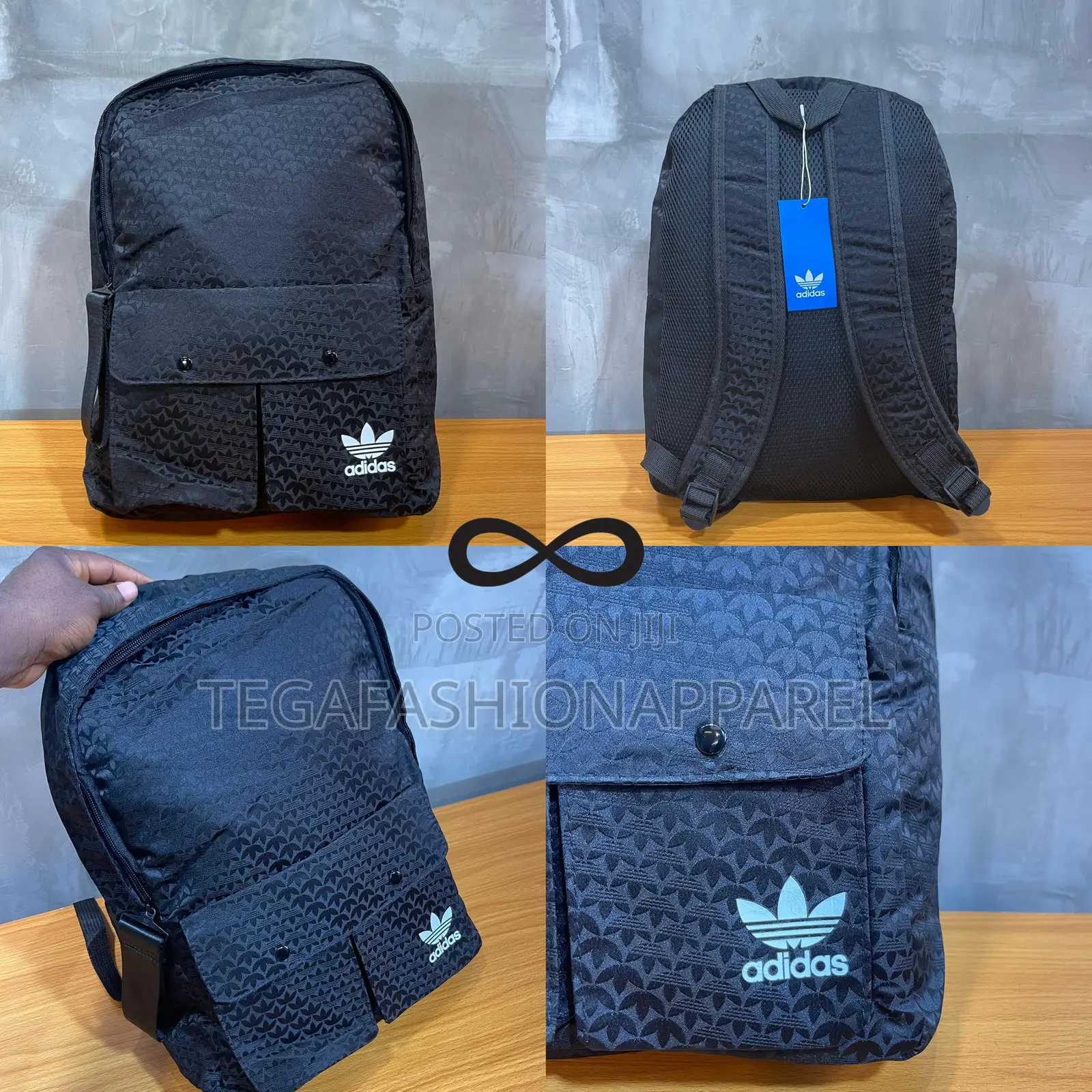 Adidas Leather Backpack