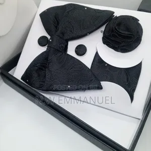 Gold Paisley Tie Set With Pocket Square Lapel Pin (Luxury Design)