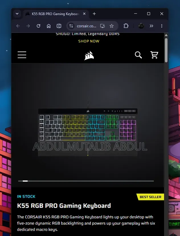 Corsair Pro Wireless Gaming Keyboard