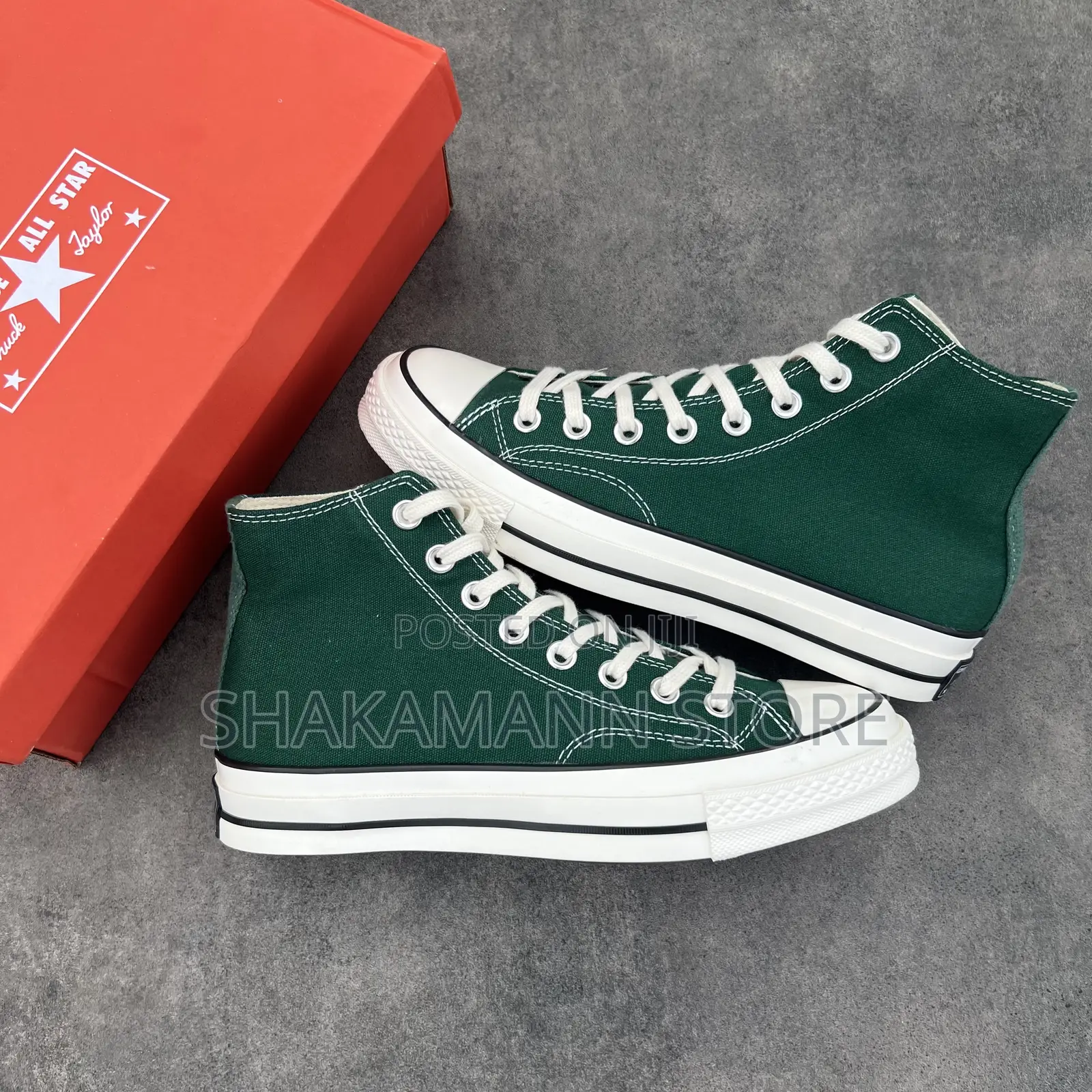 Original Converse Green and White Sole