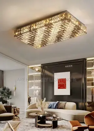 Chandelier Postmodern Rectangle Led Luxury Crystal