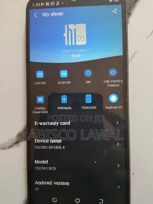 Tecno Spark 4 32 GB Purple